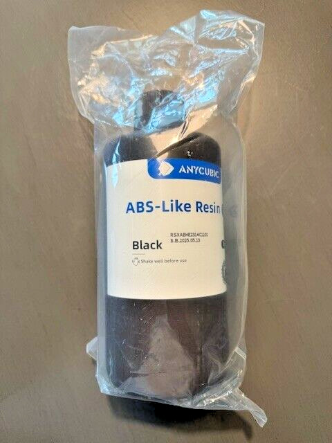 2 X 1 Kilo ANYCUBIC ABS-Like V2 Resin 3D Printer BLACK