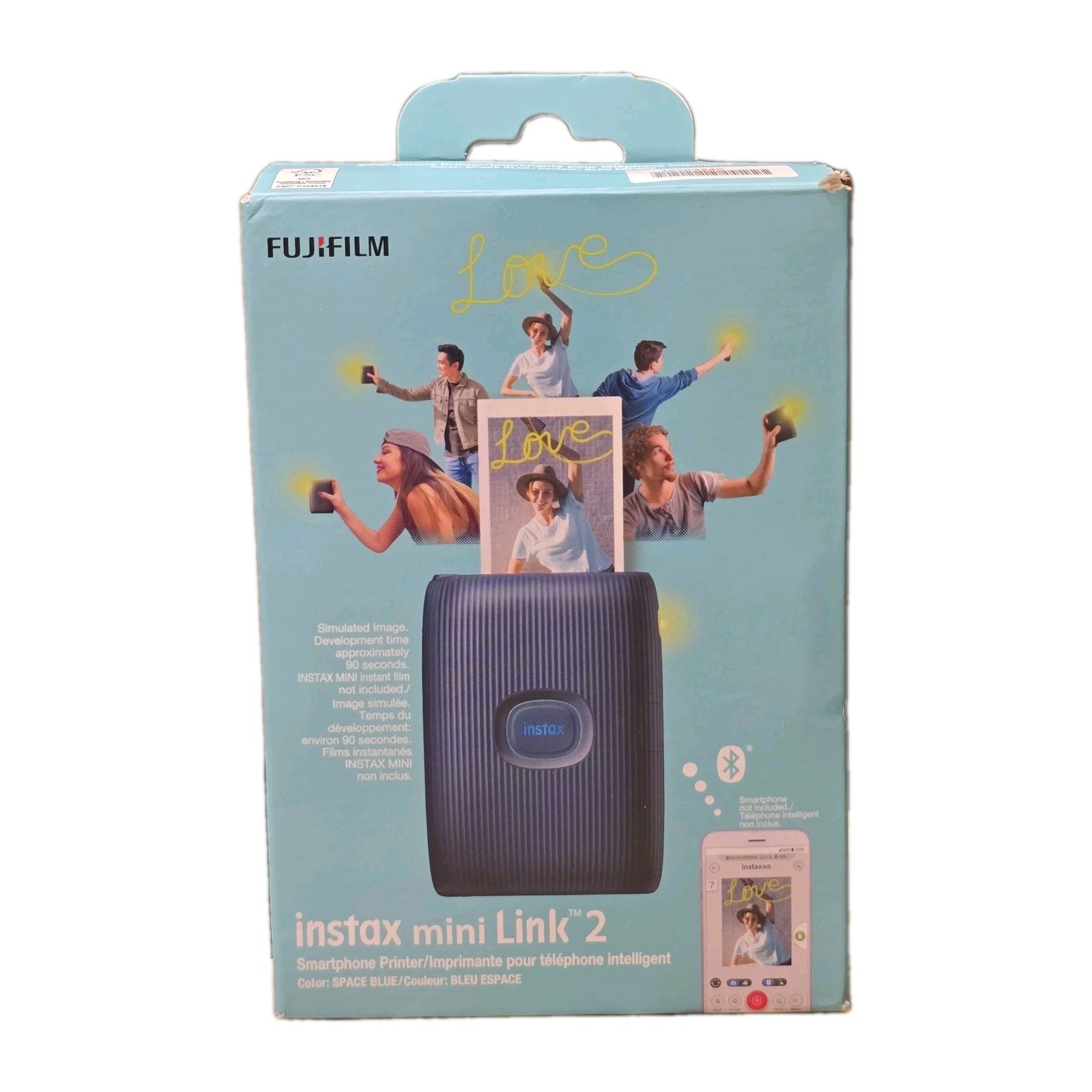 Fujifilm Instax Mini Link 2 Wireless Photo Printer - Blue T33-20 Open Box 