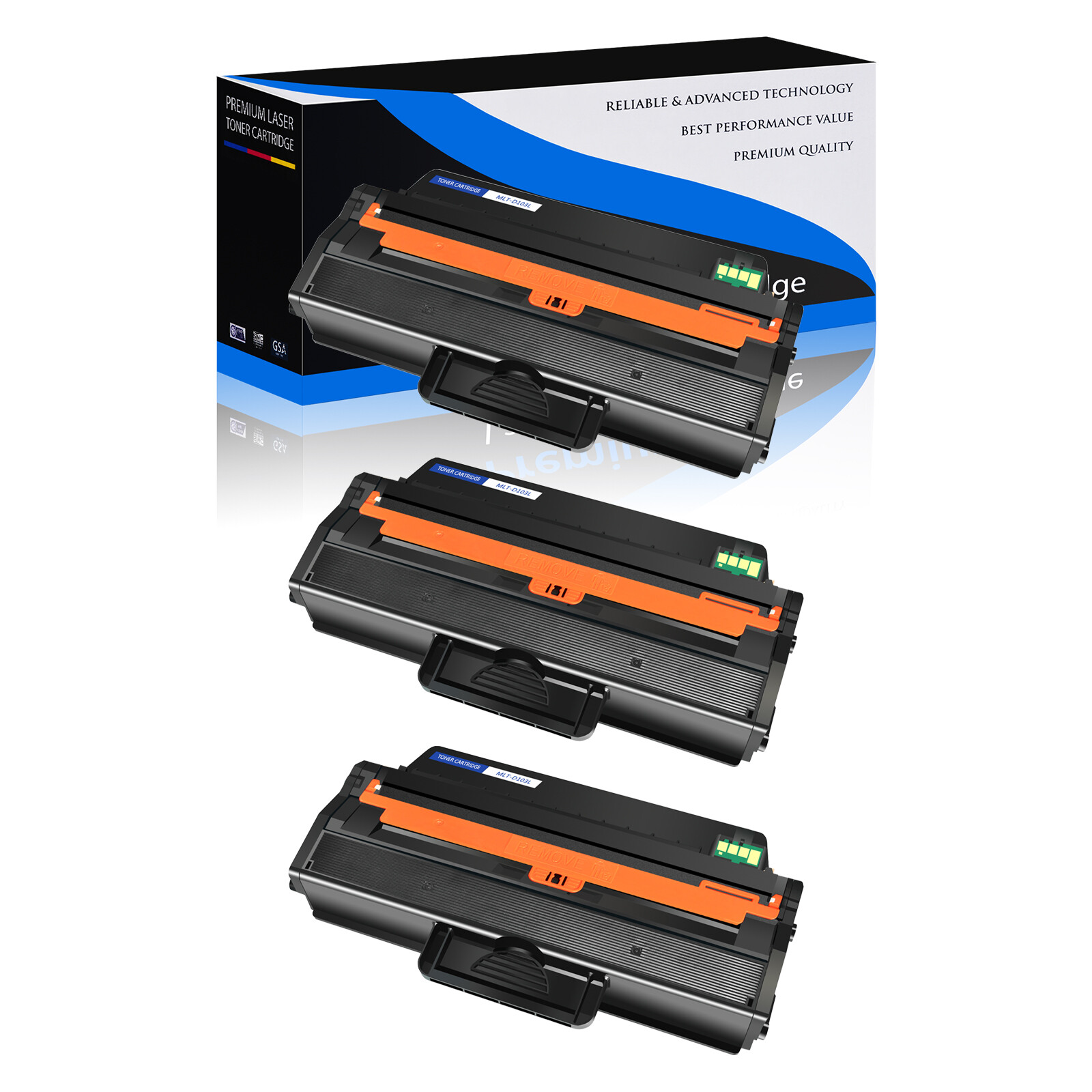 3PK MLT-D103L 103L Toner Cartridge for Samsung 103L ML2950ND ML2955DW SCX4728FD