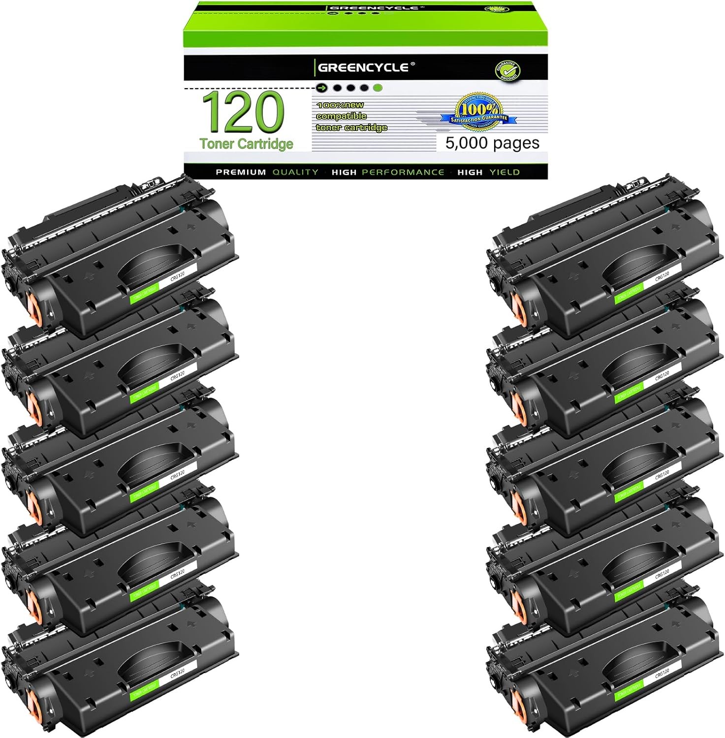 10 PACK For Canon ImageClass D1370 D1520 D1550 D1150 CRG120 C120 Toner Cartridge