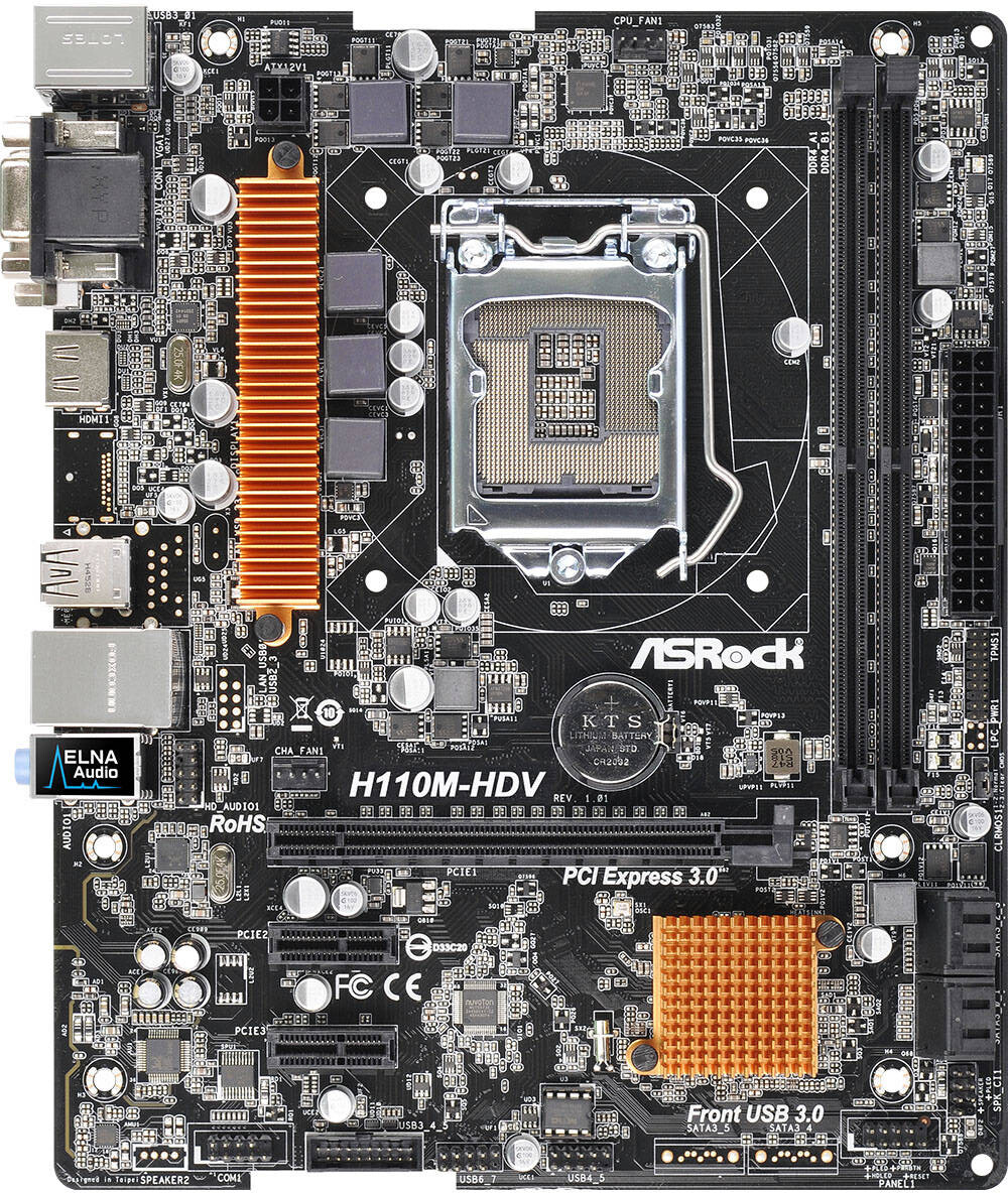 For ASROCK H110M-HDV Motherboard LGA1150 DDR4 M-ATX Mainboard