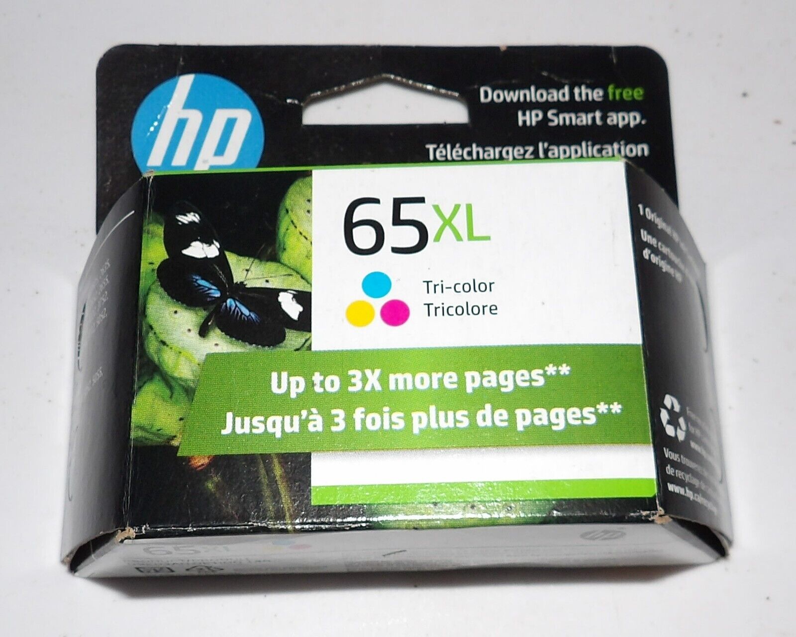 Genuine HP 65XL (N9K03AN) Tri Color Ink Cartridge Dated  2025 New HP 65 XL