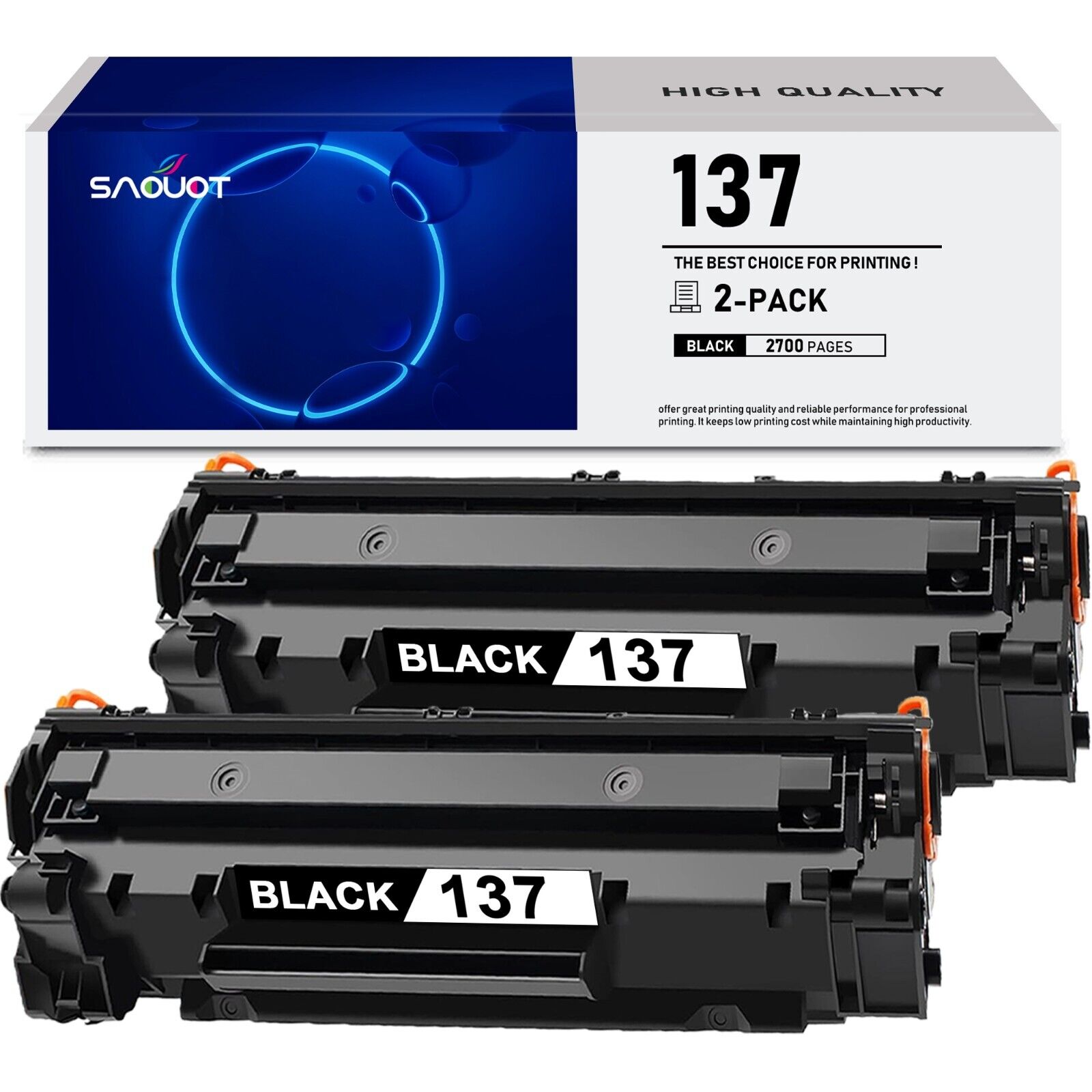 137 Toner Cartridge Replacement for Canon 137 ImageCLASS MF232w MF242dw MF236n