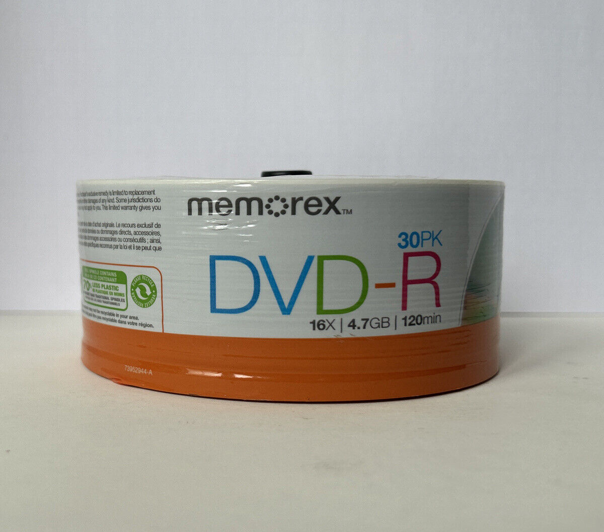 Memorex DVD-R 30 Pack 30PK Spindle 16x, 4.7 Gb, 120 Minutes Brand New Sealed