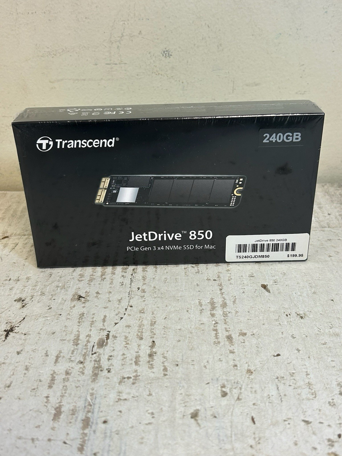 240GB Transcend JetDrive 850 NVME Thunderbolt PCIe SSD Upgrade for Macbook - NEW