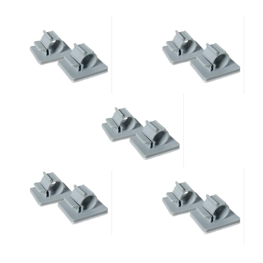PureSec Adhesive RO Tubing holder 1/4 inch RO Tubing Mounting Clips Cable Man...