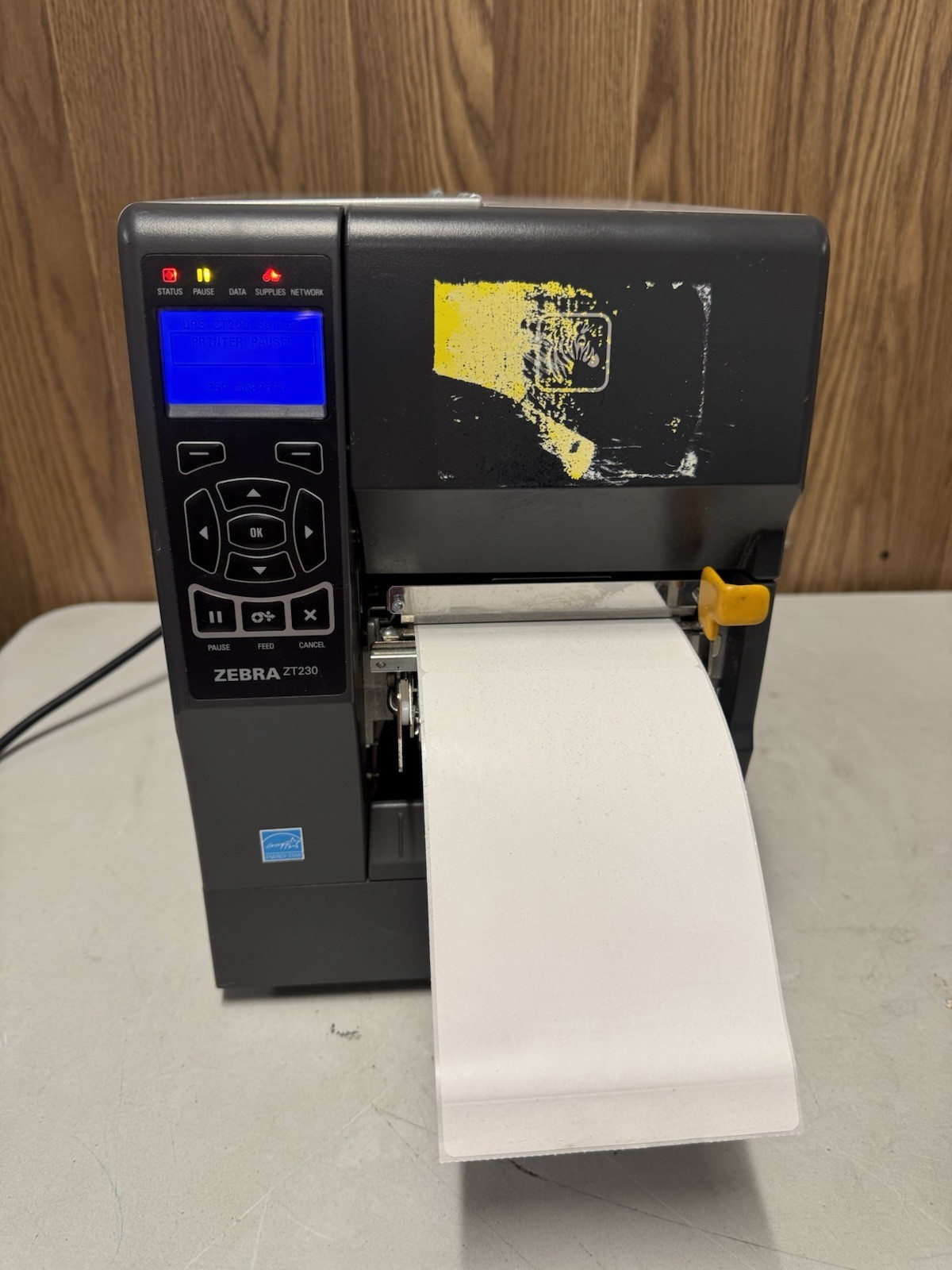 Zebra ZT230 Thermal Label Printer – Powers On, Media Out, USB/Serial