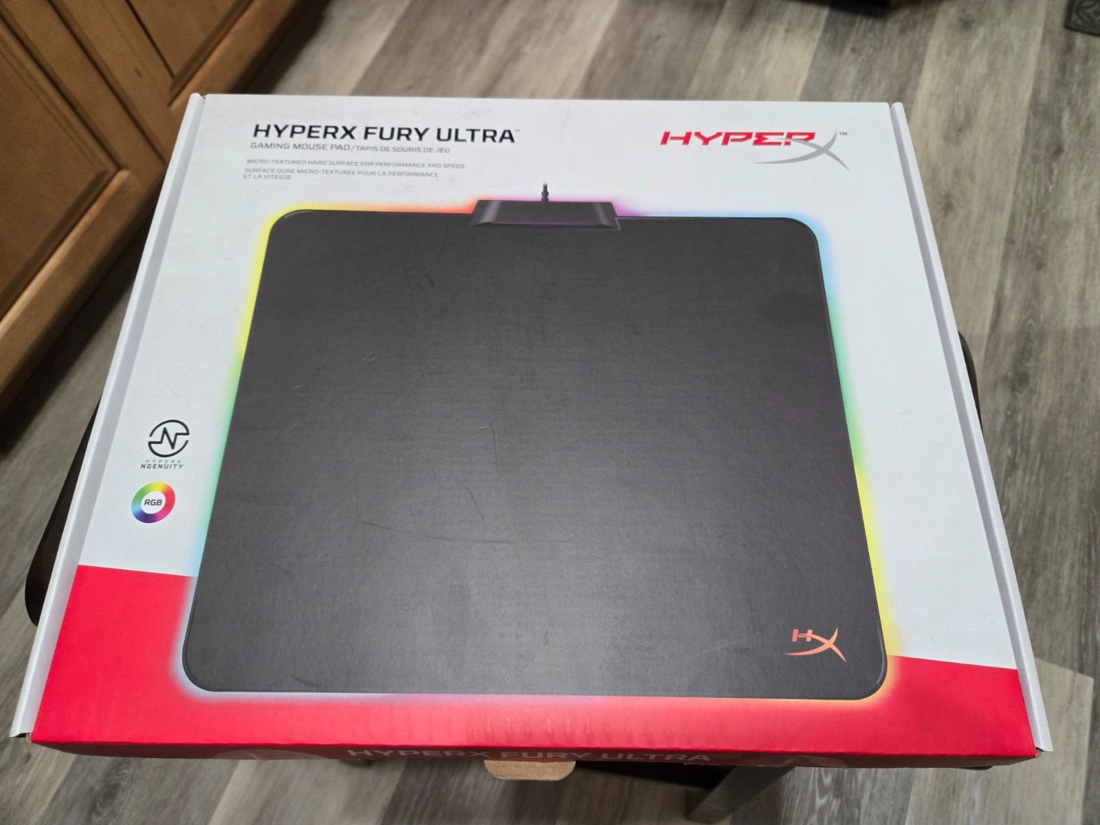 HyperX FURY Ultra RGB Gaming Mouse Pad 360 RGB Lighting HX-MPFU-M