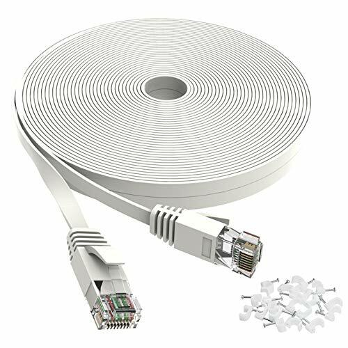 Cat 6 Ethernet Cable 10Gbps Support Cat8 Cat7 Network, Flat RJ45 LAN Patch Cable
