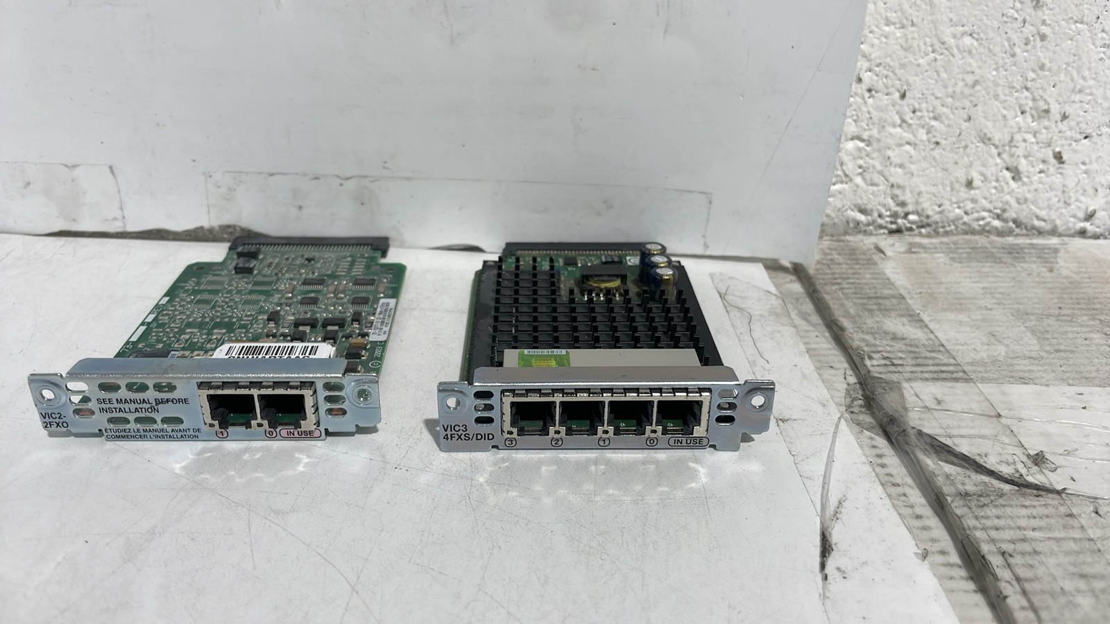 Cisco VIC2-2FXO & VIC3-4FXS/DID Voice Interface Cards Lot Of 2