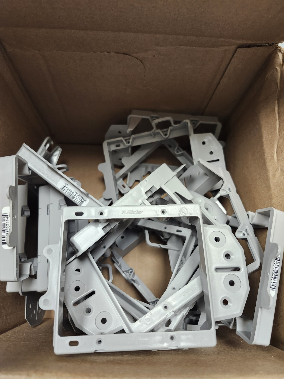 Legrand On-Q AC1009-02 Dual-Gang LV Face Mount Bracket Grey (LOT OF 24 pcs) New