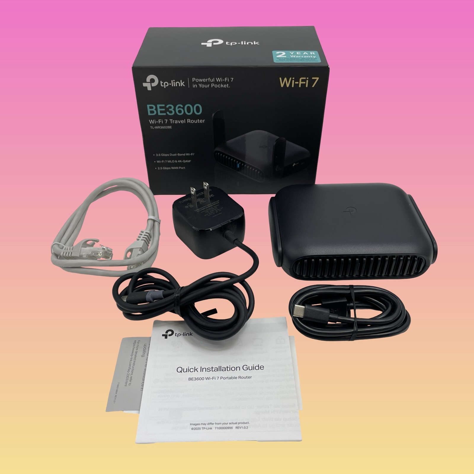 TP-Link Roam 7 BE3600 TL-WR3602BE Wi-Fi 7 Dual-Band Travel Router #GA1740