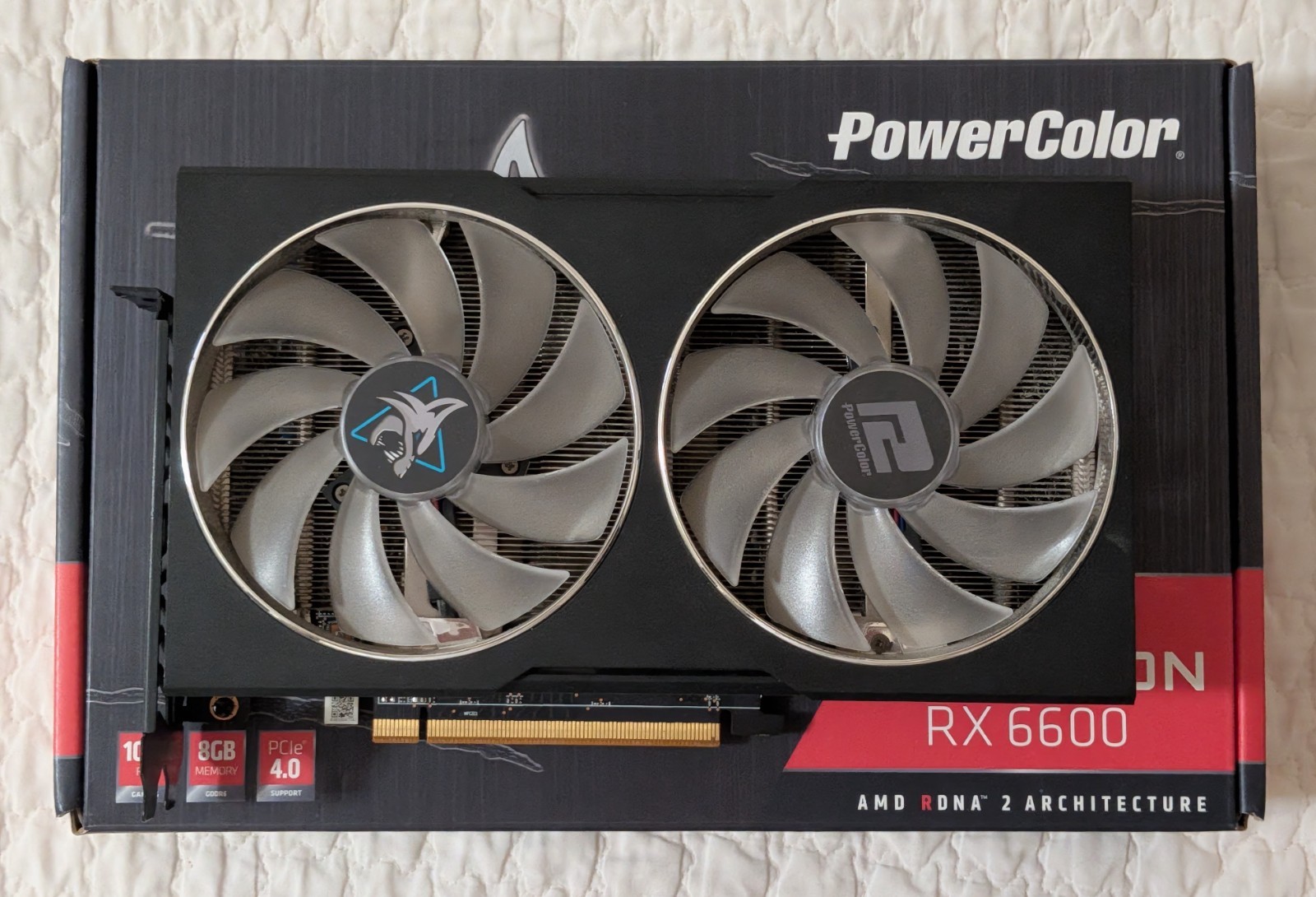 PowerColor Fighter AMD Radeon RX 6600 8GB GDDR6 Graphics Card