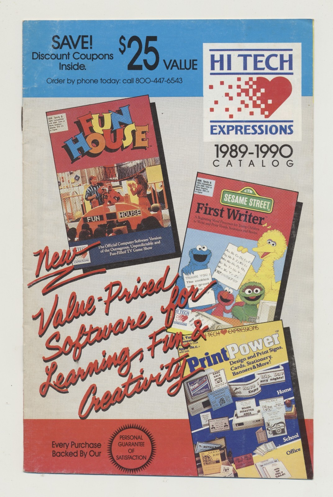 Hi Tech Expressions 1989-90 Catalog Games Computer Software Disney Sesame Street