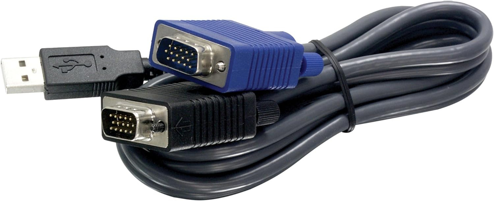 2-In-1 USB VGA KVM Cable, 1.83M (6 Feet), VGA-SVGA HDB 15-Pin Male to M