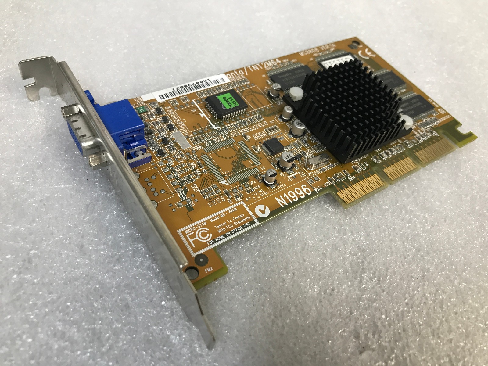 Micro-Star Model MS-8808 MSI Vanta/TNT2M64 Video Card  MS8808 VER: 1A