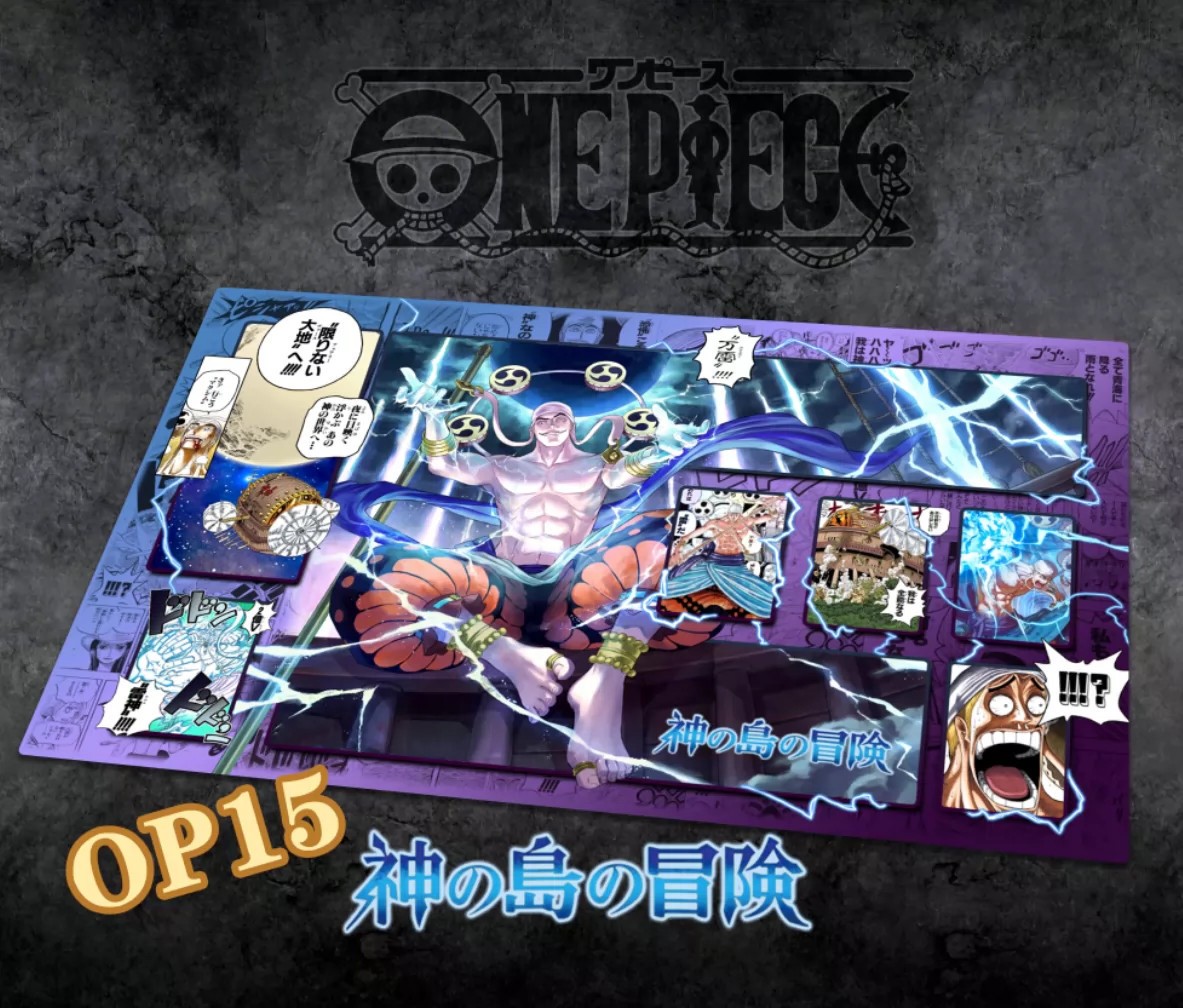 Enel One Piece Playmat With Zones OPCG TCG CCG Game Play Mat Thicken NEW HOT