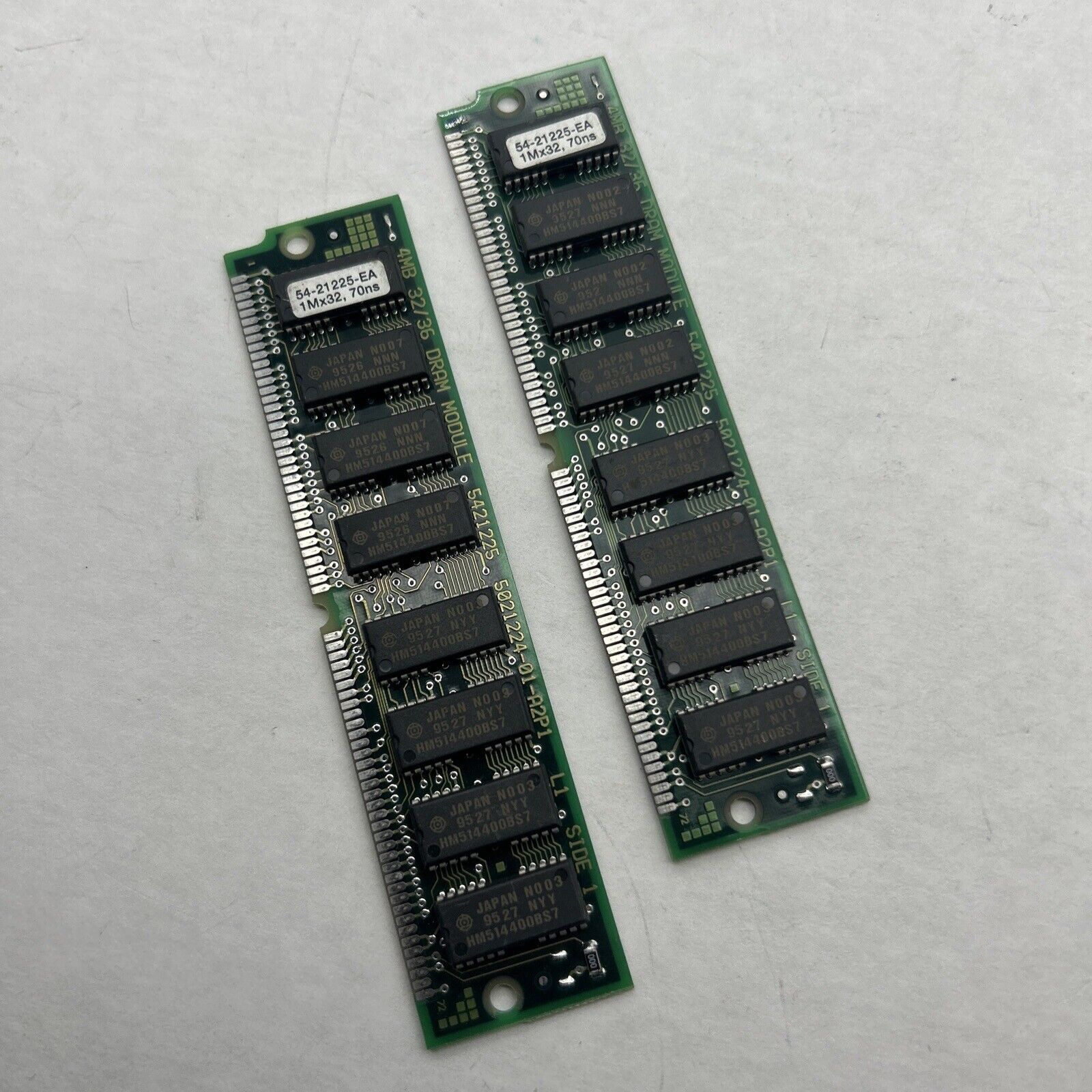 2x 4MB 72-Pin (8MB) Fast Page Non-Parity 1X32 SIMM RAM Memory Mac PC Unix Apple