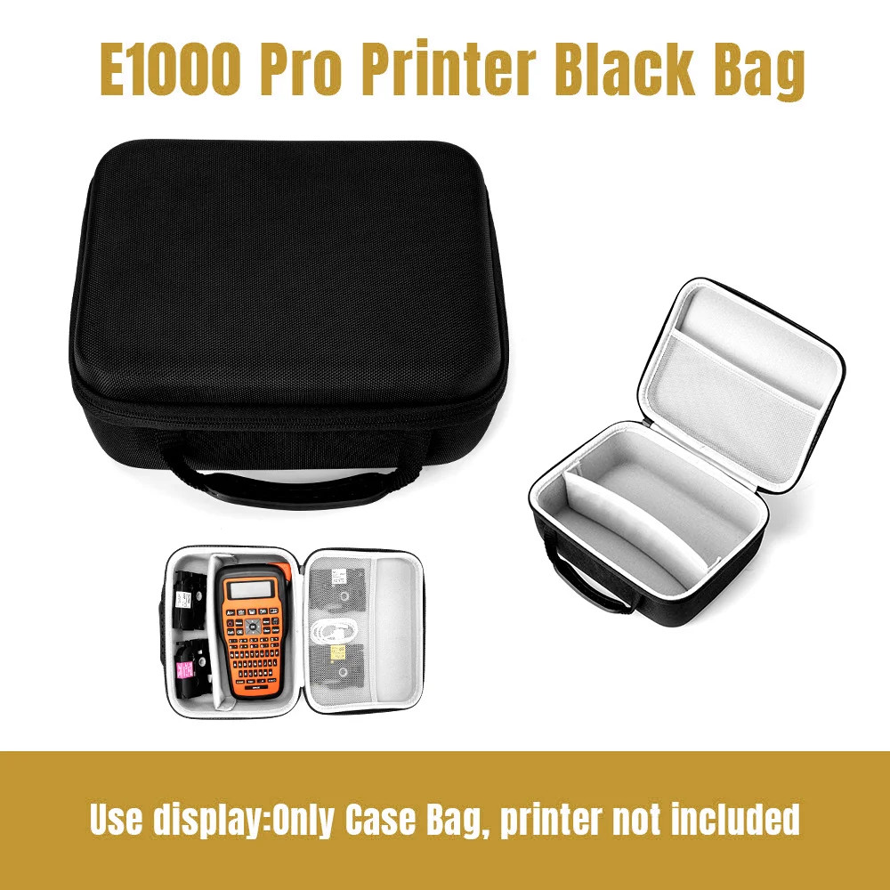 E1000 PRO Portable Label Printer 203Dpi Compatible for Brother Tze231 HSE231 FX2
