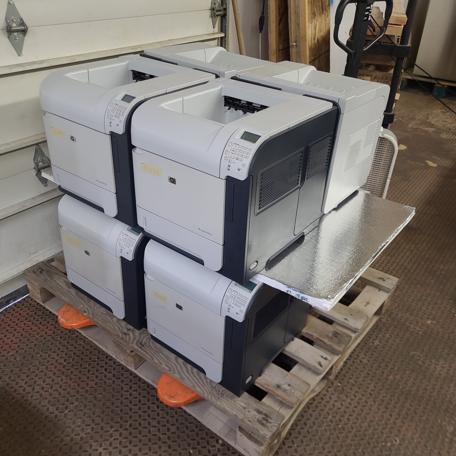 HP LaserJet P4015N LOT OF 8 Monochrome Printers - See Manifest - 