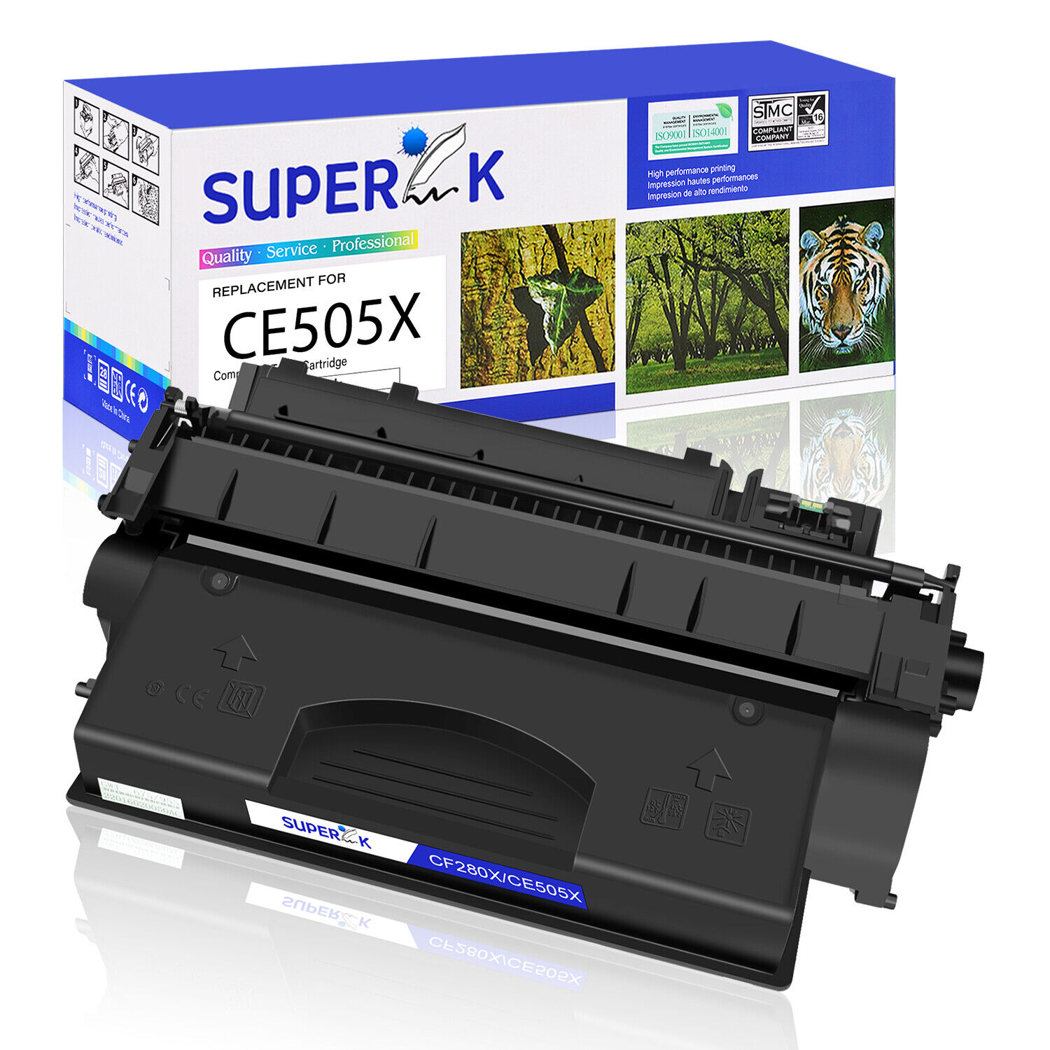 1-4PK Hi-Yield CE505X 05X Toner Cartridge for HP LaserJet P2055d P2055dn P2055x