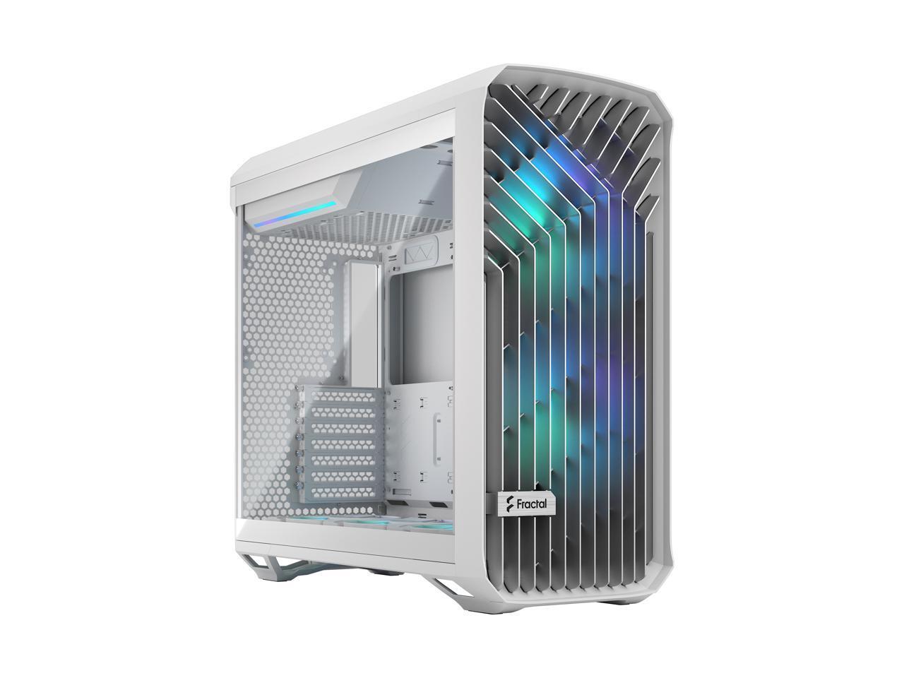 Fractal Design Torrent RGB White E-ATX Tempered Glass Window High-Airflow Mid To