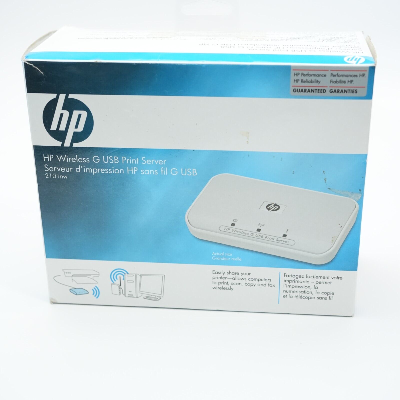 NEW HP Wireless G USB Print Server Model 2101 NW  WIRELESS