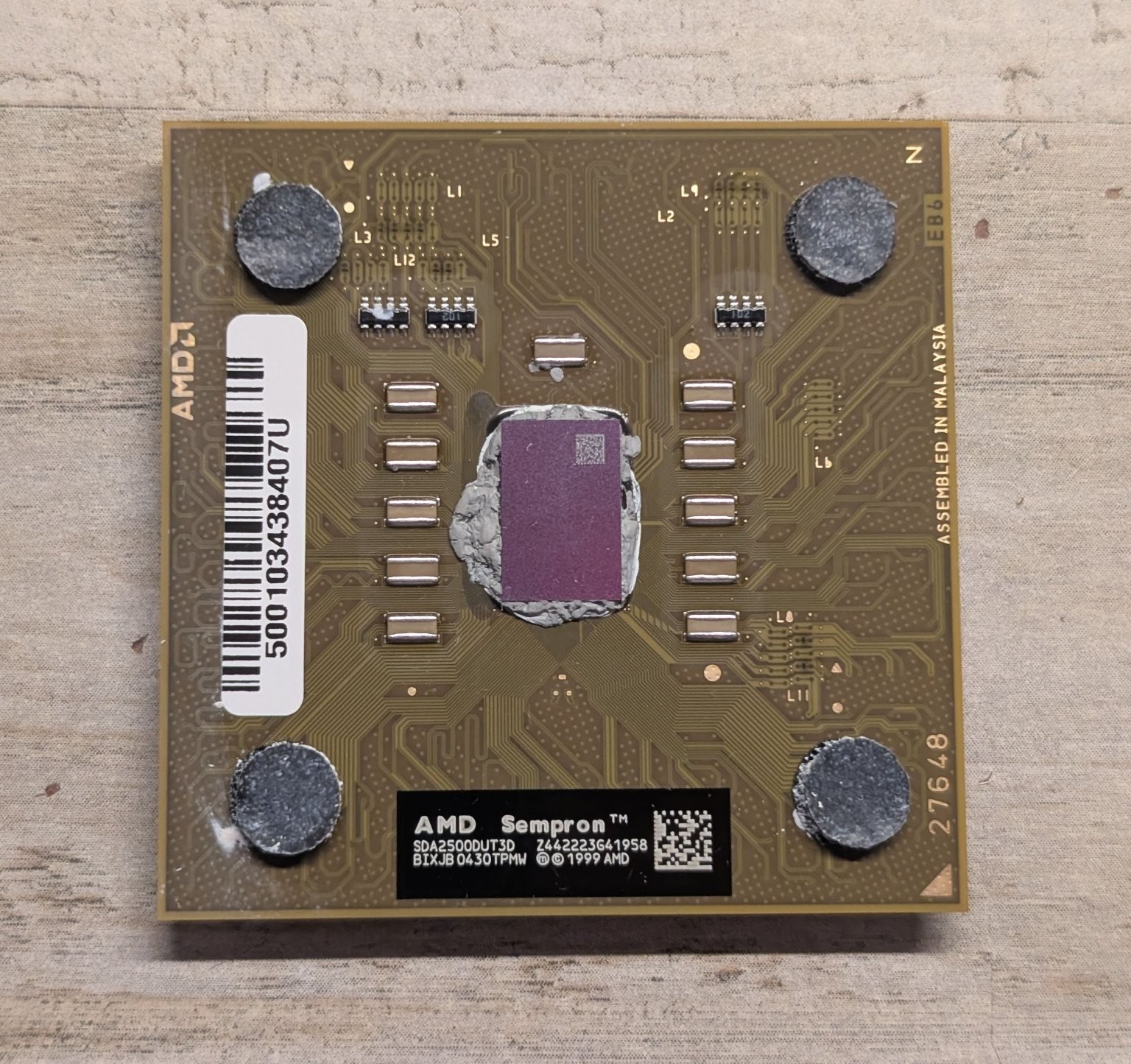 AMD Sempron 2500+ Processor CPU Socket A Vintage Computing