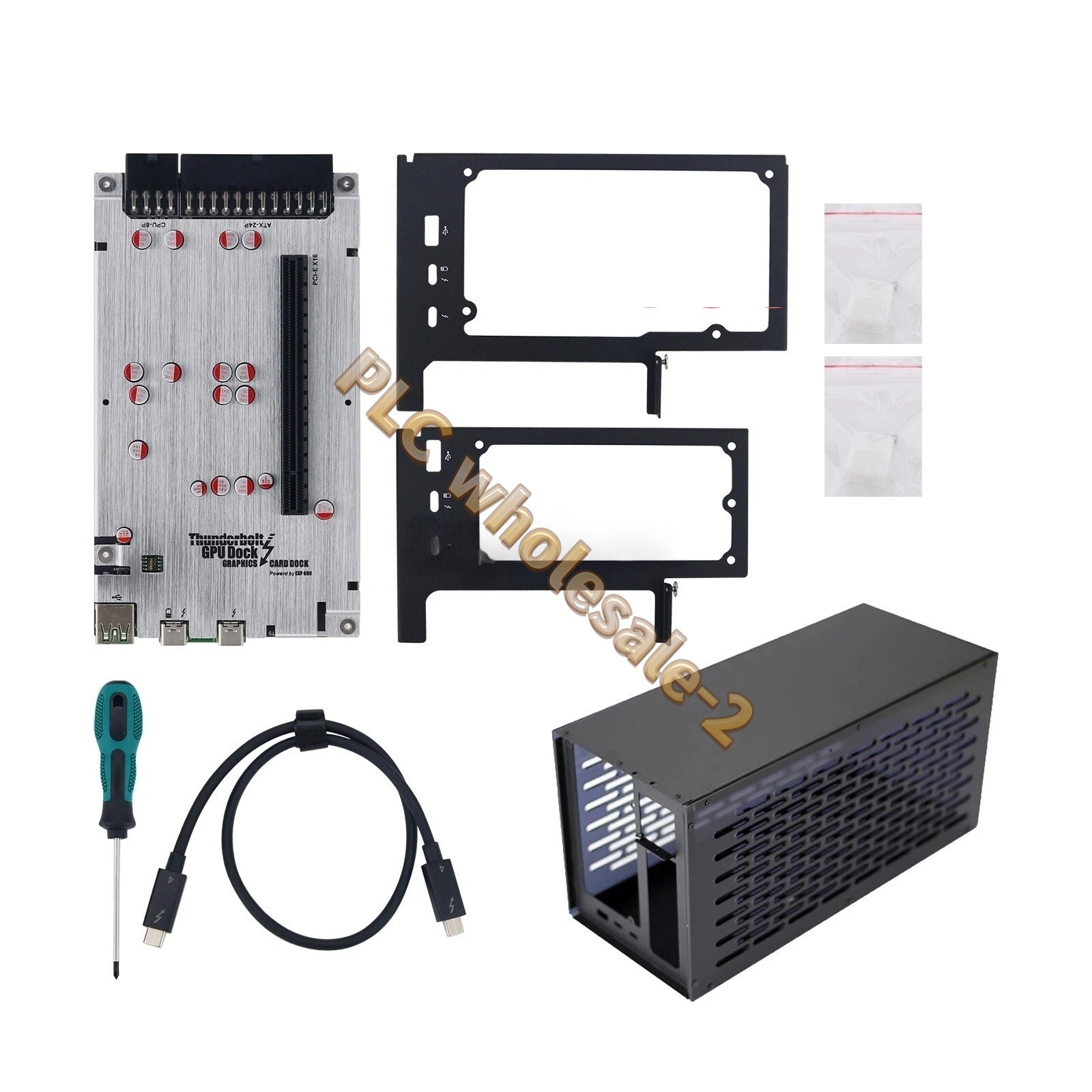 TH3P4G3 GPU Dock ATX Power Supply Case for Thunderbolt-Compatible 3/4 Fast Ship