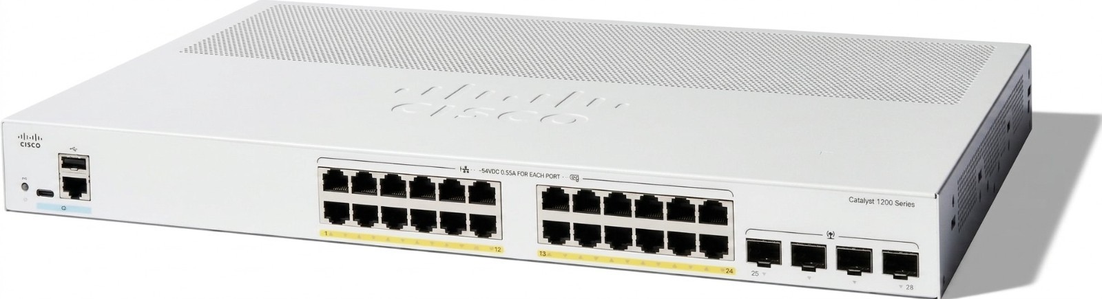 Cisco C1200-24P-4X 24-Port PoE+ Gigabit Switch 4x 10G SFP+ Managed