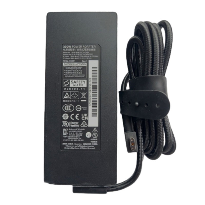 Genuine 330W AC Adapter For Razer Blade 16" 2025 2024 2023 RZ09-0528x RZ09-0510