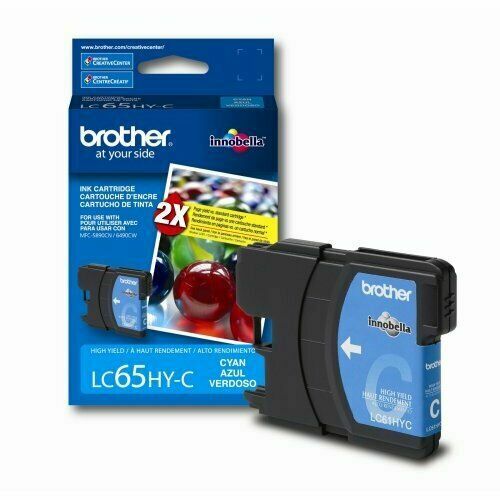 GENUINE Brother HY Ink LC65HY Cyan LC65C NEW