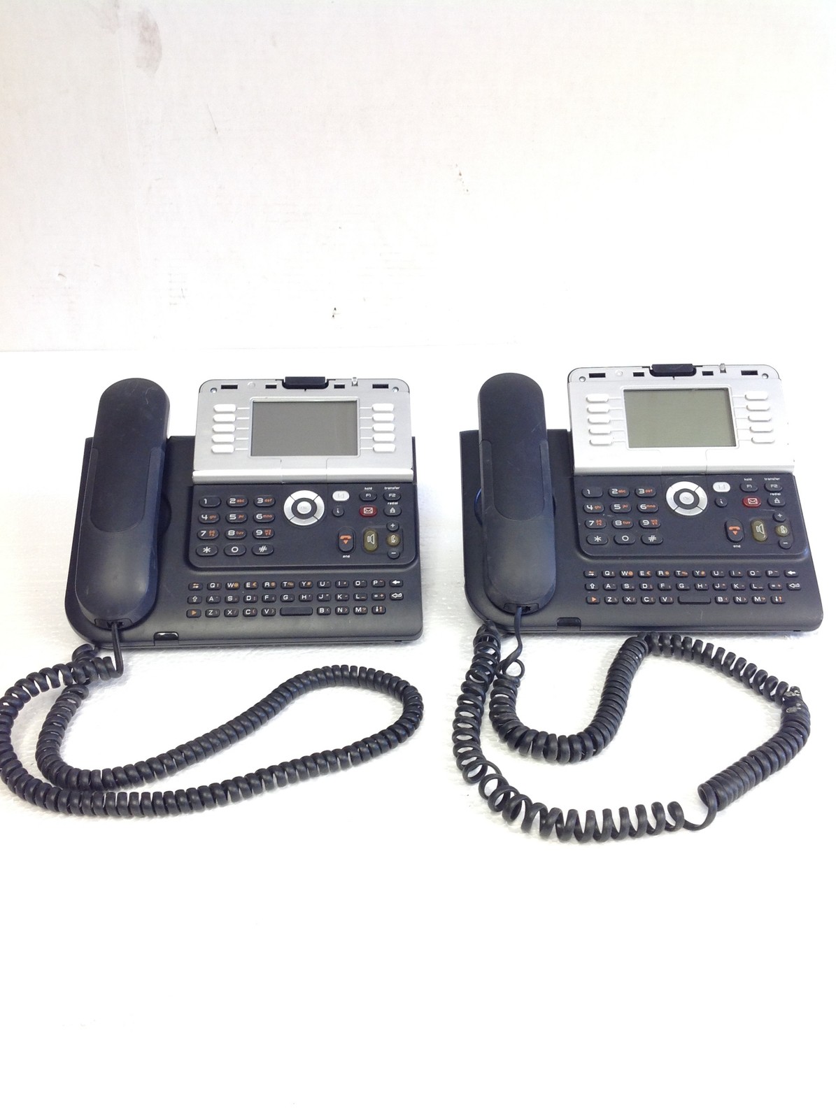 2x Alcatel Lucent 4039 Digital Telephone Urban Grey w/ Handset & Stand 