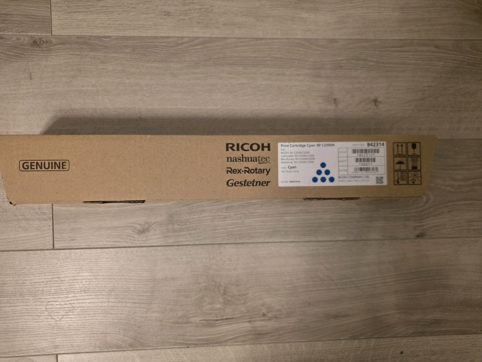 Genuine Ricoh Toner Cyan 842314 Ricoh Im C2500