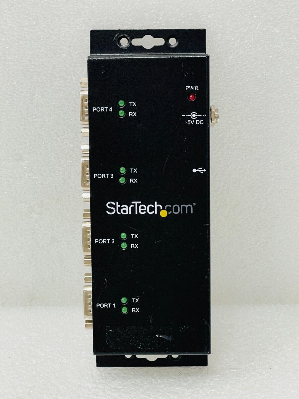 Startech Icusb2324I Wall/Din Mount USB to 4 DB9 Rs232 Serial Port / USED