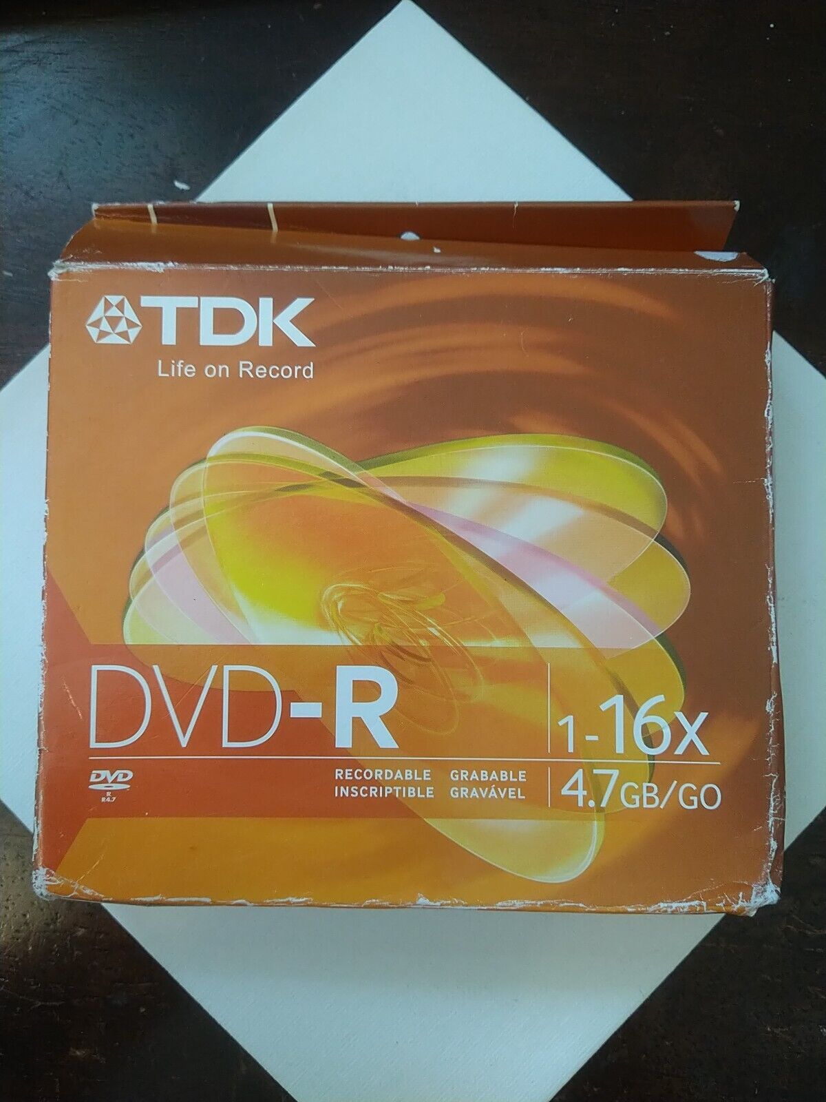 4 Pack TDK DVD-R 1-16X 4.7GB Recordable Open Box 4 Discs Sealed In Box