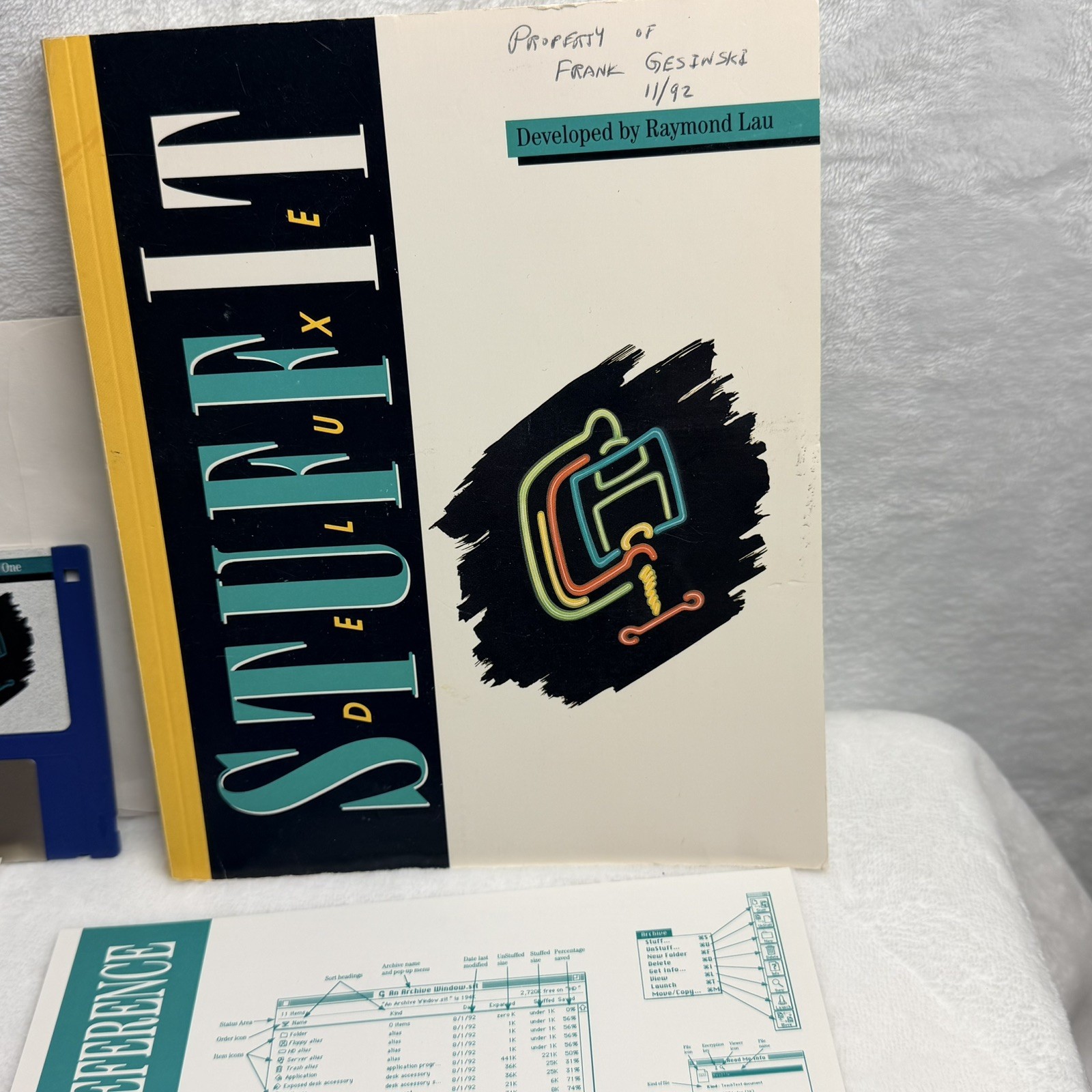 Vintage StuffIt Deluxe Aladdin Systems Compression Solution For Macintosh 1990
