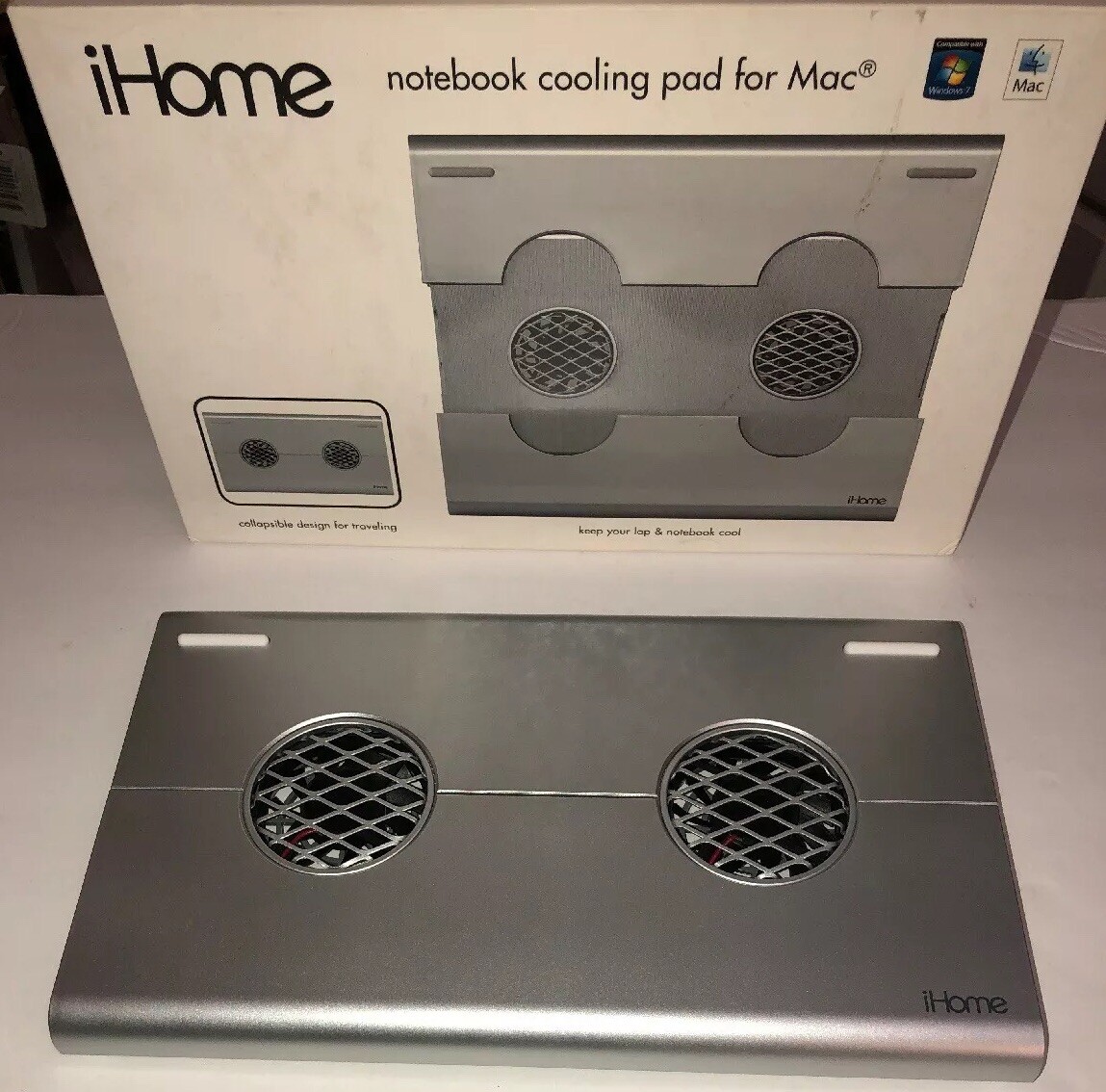 iHome Mac Notebook Cooling Pad Macbook 13" Air 11",13" Pro 13", 15", 17"-SHIP24H