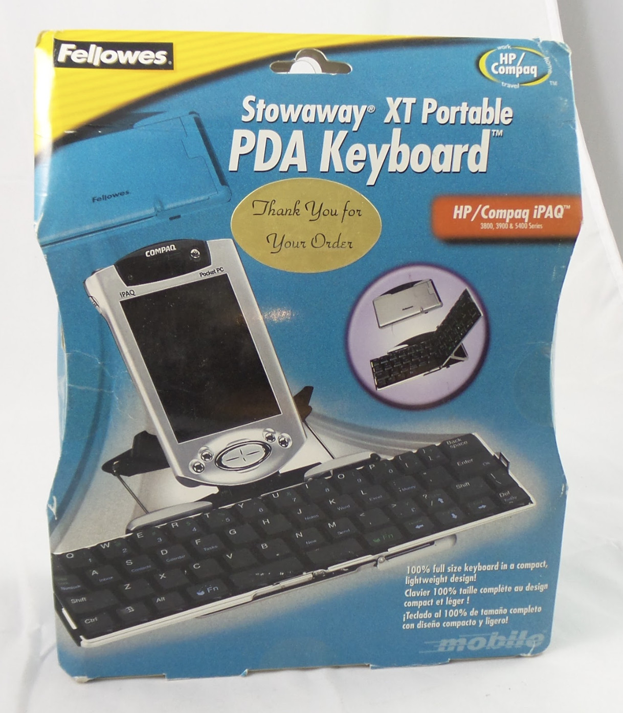 Fellowes Stowaway XT Portable Keyboard for Select iPAQ Pocket PC (90189)