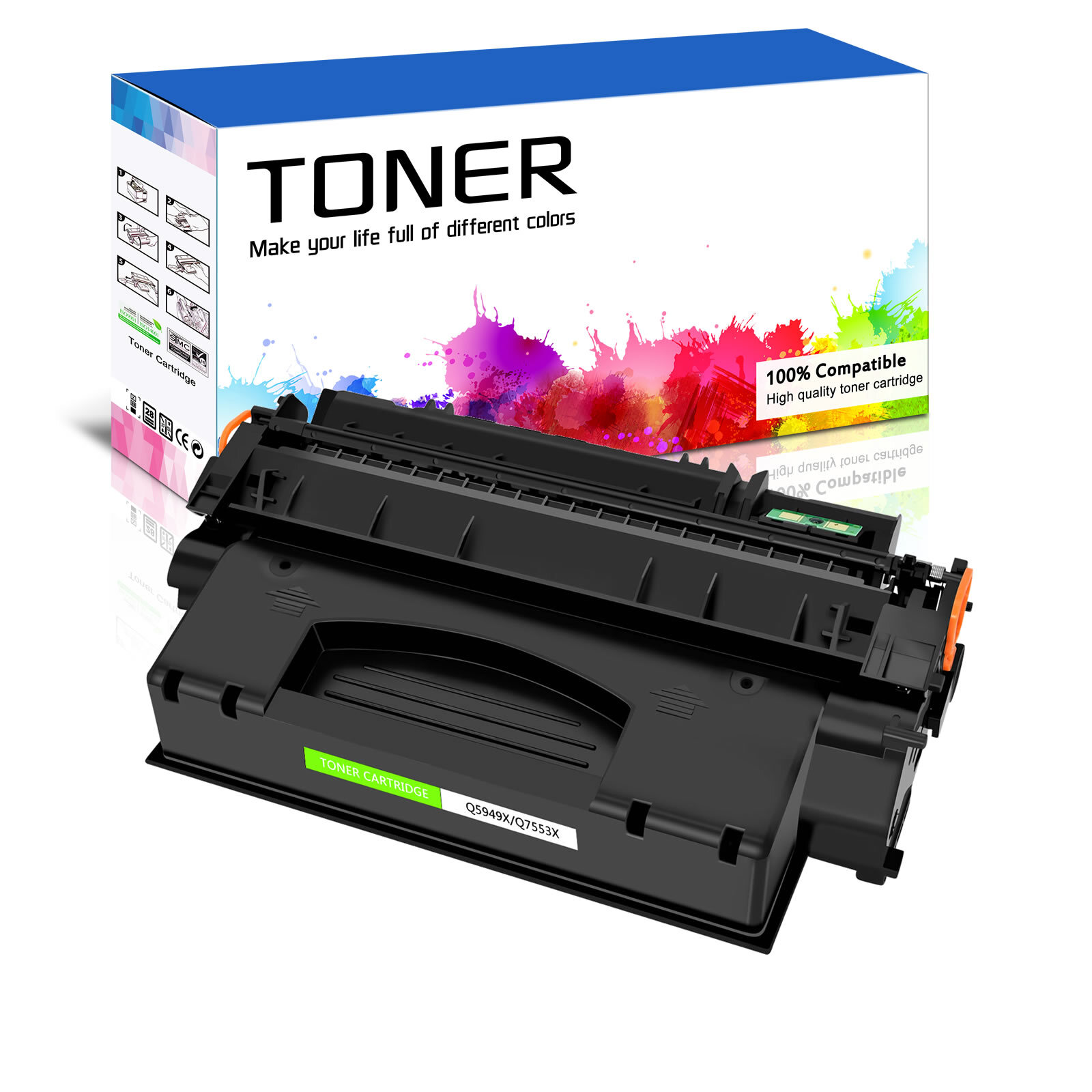 1/2/3/6 Pack Q7553X Toner For HP Laserjet P2015 P2015D P2015N P2015X P2015DN
