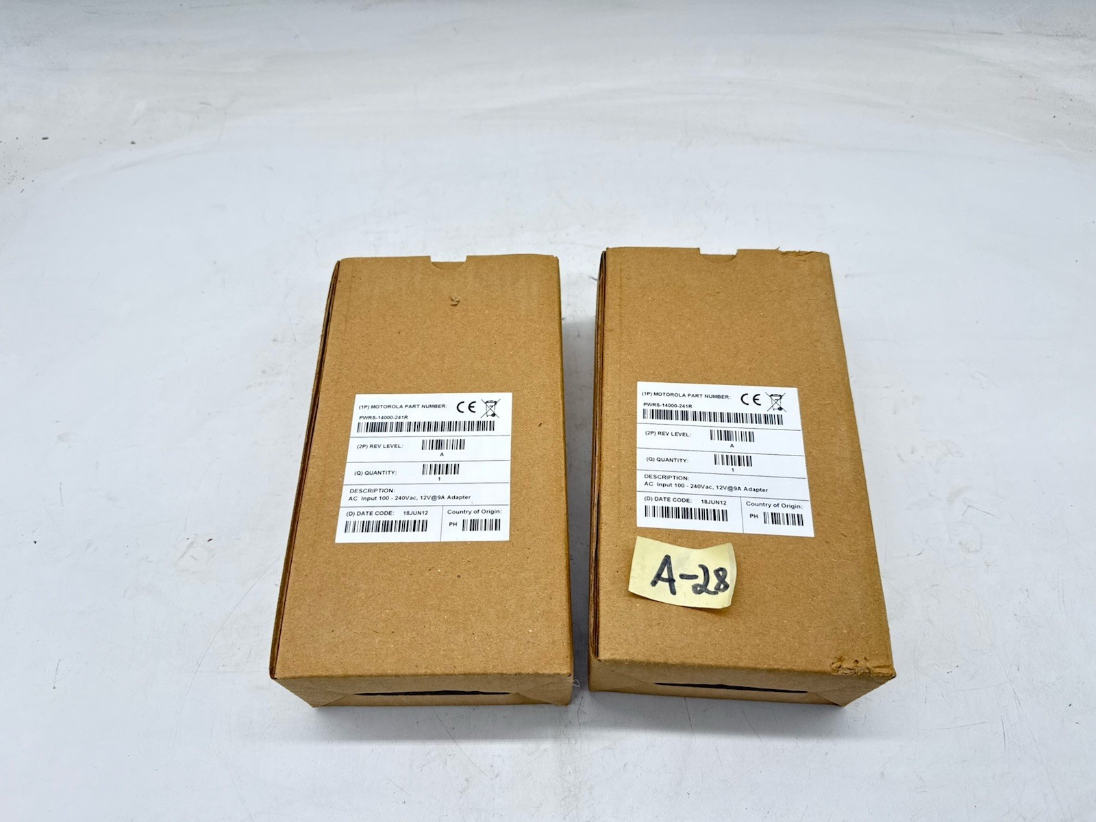 LOT OF 2 Motorola PWRS-14000-241R 12V 9A Power Supply | Original OEM |