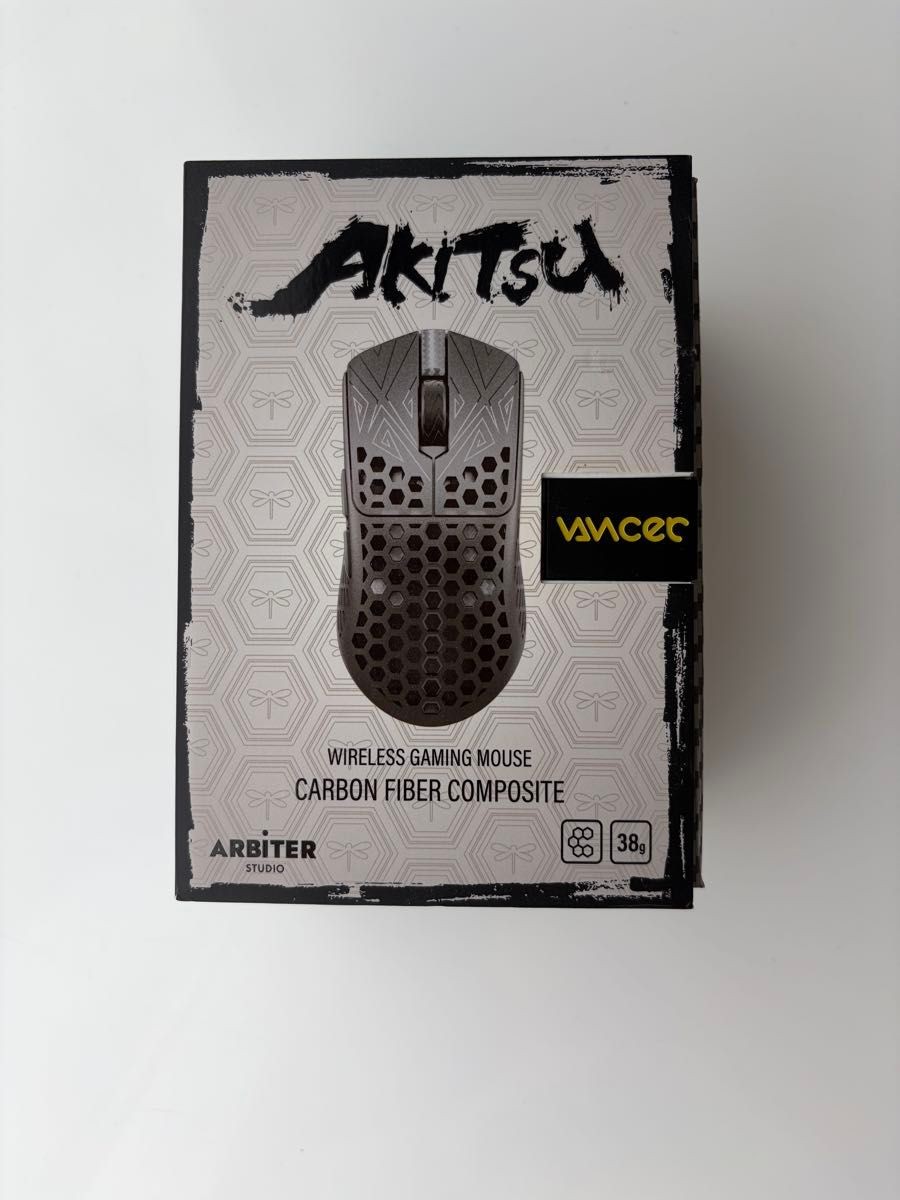 Arbiter Studio AKITSU Carbon Fiber 8K Wireless Gaming Mouse 38g PAW3395 in box