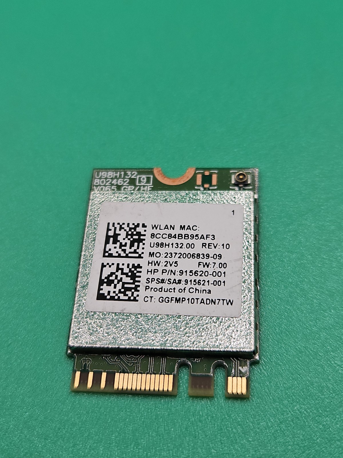HP 255 G7 15.6" Genuine Laptop WiFi Wireless Card RTL8821CE 915620-001