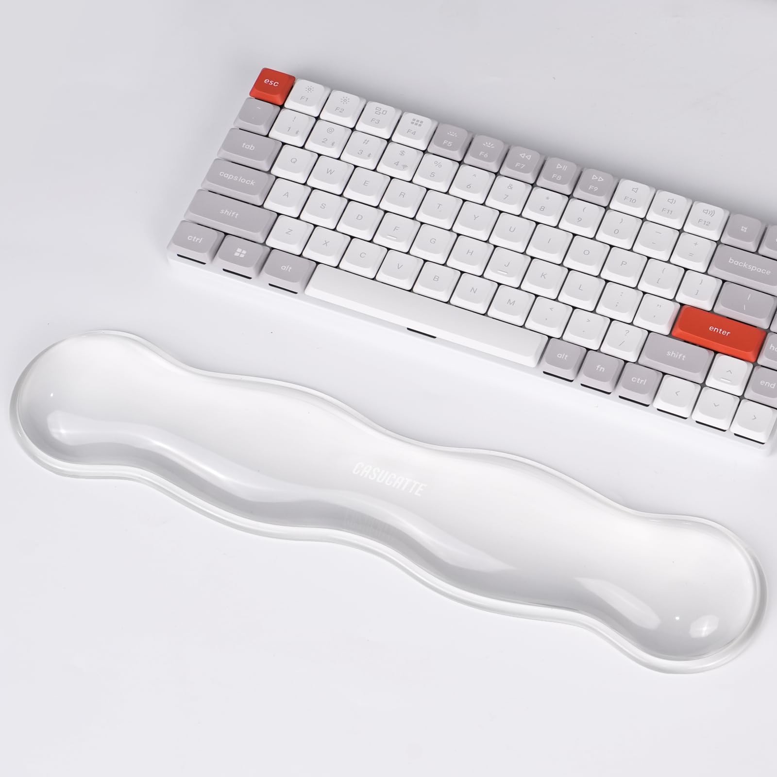 -Clear Gel Wrist Rest for Keyboard - Super Non-Slip, Soft & Comfortable, Wash...