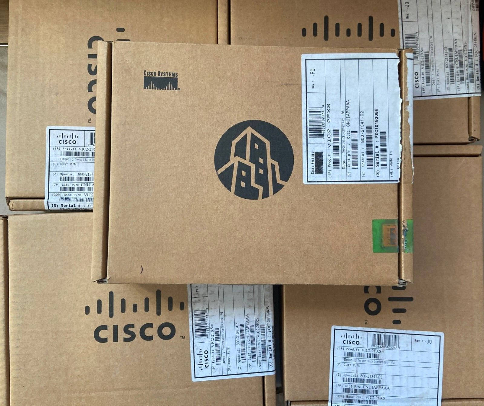 NEW CISCO VIC2-2FXS 2-Port RJ11 Voice Fax INTERFACE CARD VIC2 2FXS NOB lot of 5