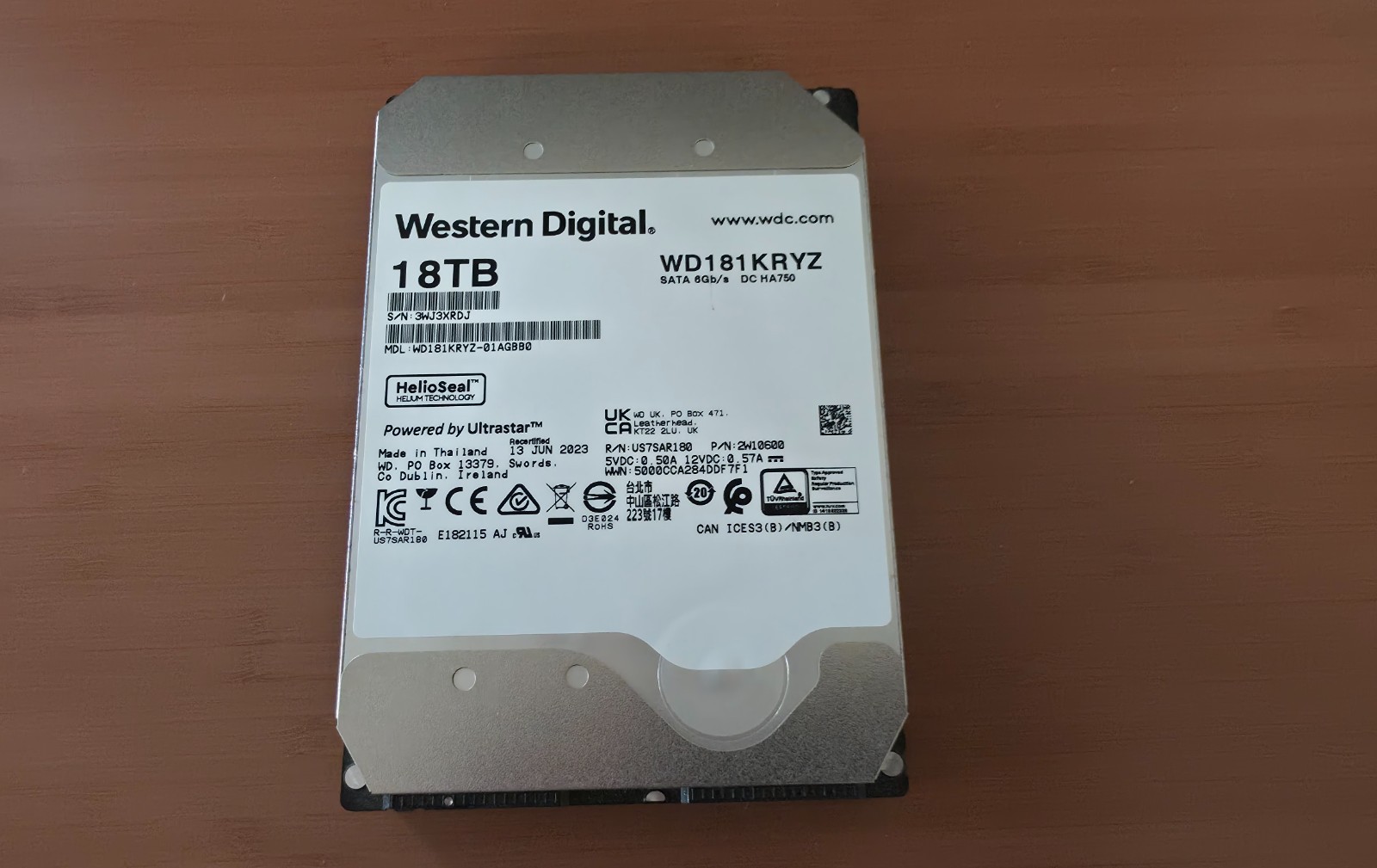 Western Digital Gold Enterprise Class 18TB WD181KRYZ