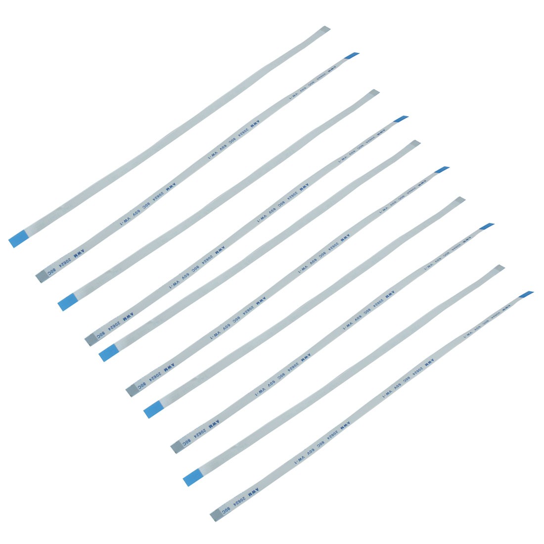 10Pcs 0.5mm Pitch 8 Pin AWM 20624 80C 60V VW-1 Flexible Flat Cable 200mm