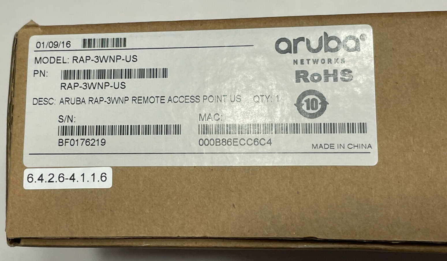 Aruba RAP-3WNP-US Remote Access Point