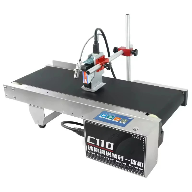Conveyor Inkjet Coder TIJ 600 DPI Multilingual for Carton Box Code