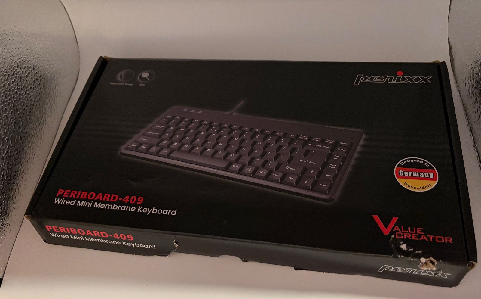 Perixx Periboard 409 wired mini membrane keyboard NEW